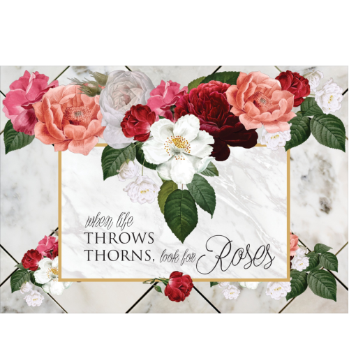 Roses A4 UV Printed Decor Board